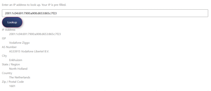 Advanced IP Whois Checker